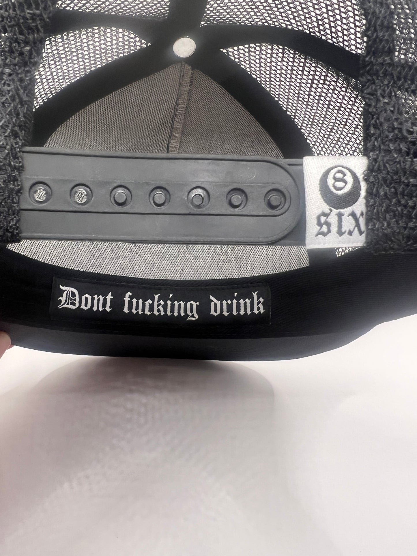 Black chain logo “don’t drink” SnapBack
